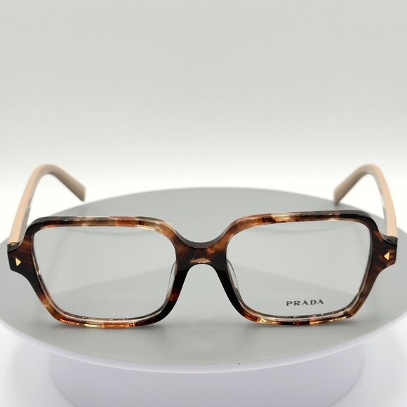 Prada Eyeglasses Frames PR A02V Havana Caramel Square 51-17-145 - Picture 2 of 10